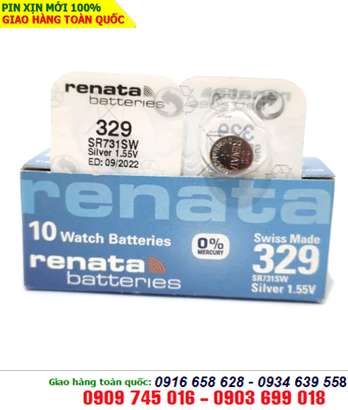 Renta 329/SR731SW; Pin RenAta 329/SR731SW silver oxide 1.55v Made in Swiss